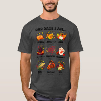 T-shirt La Bible Chrétienne Verse Dieu Dit Que Je Suis Hal