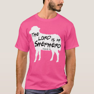 T-shirt La Bible Chrétienne Verse Le Seigneur Est Mon Past