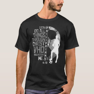 T-shirt La Bible du soccer Verse Chrétien Discours Philipp