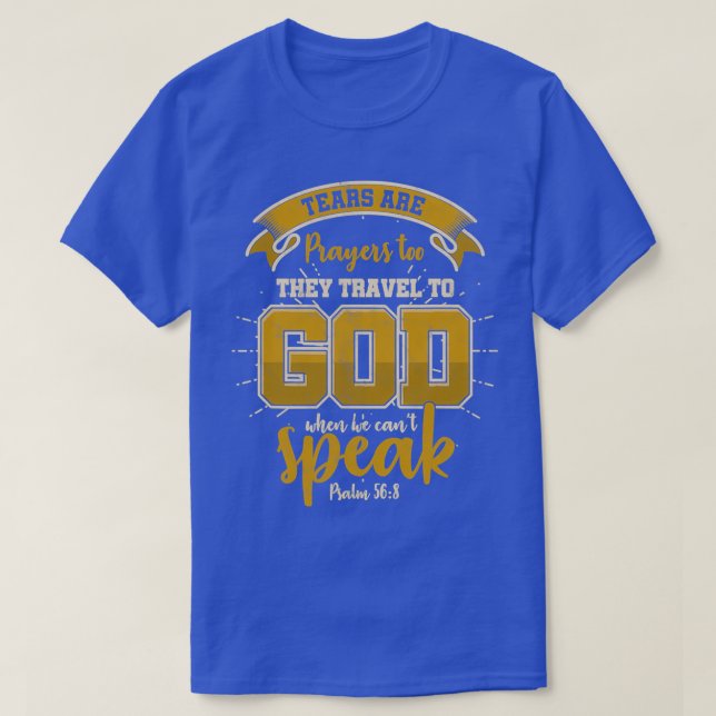 T-shirt La Bible Religieuse Et Les Larmes Sont (Design devant)