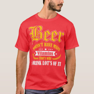 T-shirt La bière a besoin de plus de vitamines