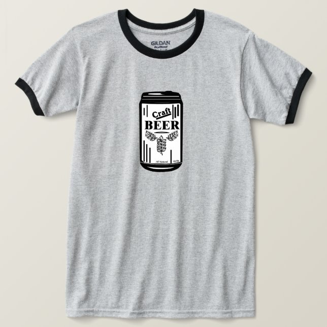 T-shirt La bière artisanale (Design devant)
