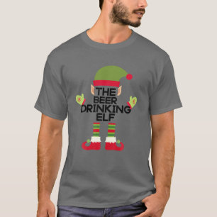 T-shirt La bière Boire Elf Craft Brasserie Drôle Christma
