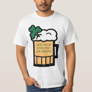 T-shirt La bière de St Patrick (personnalisable)