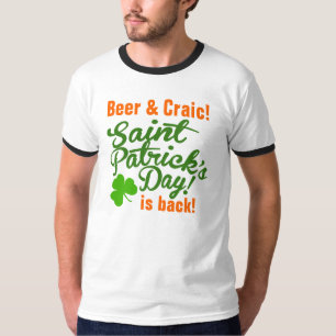 T-shirt La bière et le Jour de la Saint Patrick de Craic