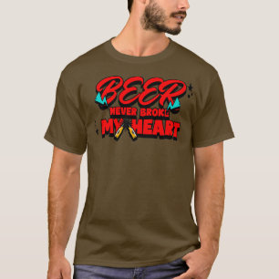 T-shirt la bière n'a jamais cassé mon humour heartbartende