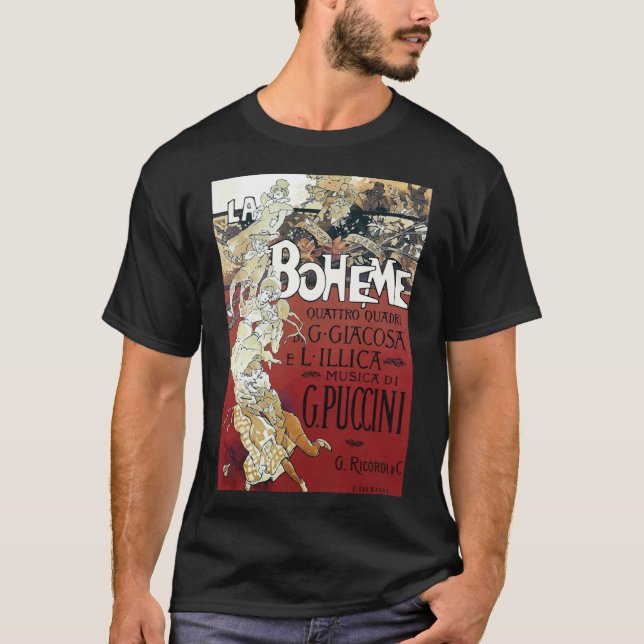 T-shirt La Boheme Poster vintage (Devant)