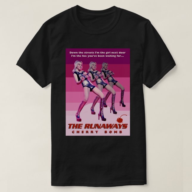 T-shirt LA Bombe À Cerisier DE RUNAWAYS (Design devant)