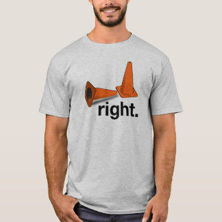 T-shirt La bonne manière et la manière fausse à la chemise