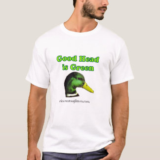 T-shirt la bonne tête est verte