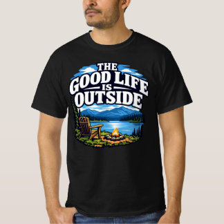 T-SHIRT LA BONNE VIE EST À L'AIR LIBRE