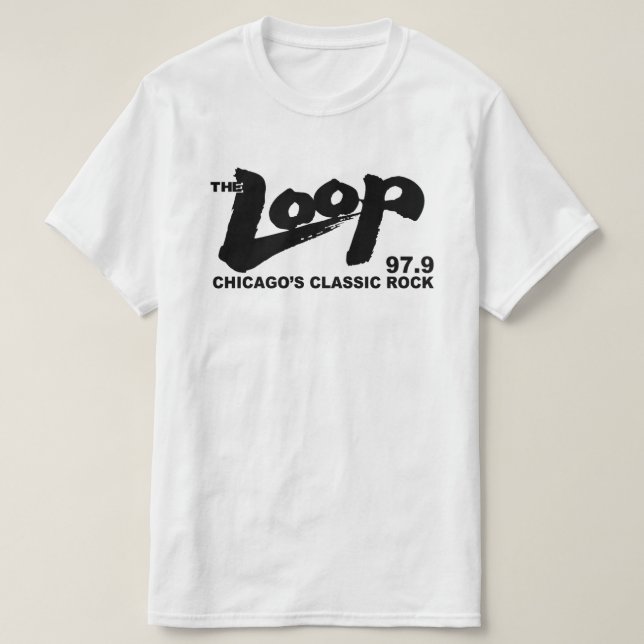 T-shirt La boucle 97,9 FM Chicago's Classic Rock (Design devant)