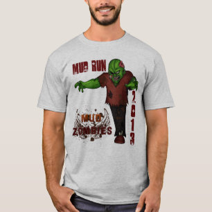 T-shirt La boue courent 2013 zombis de boue d'équipe