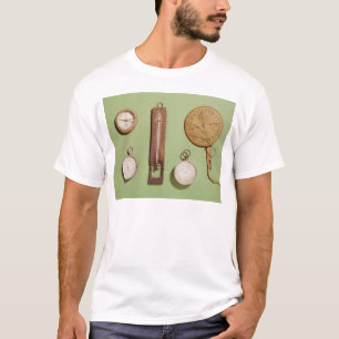 T-shirt La boussole de Scott, thermomètre, cadran solaire