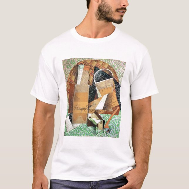 T-shirt La bouteille de Banyuls, 1914 (gouache et collage) (Devant)