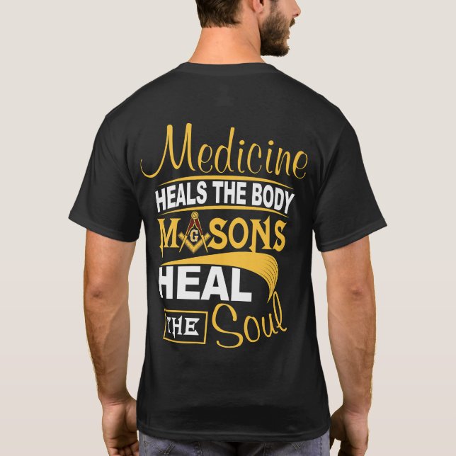 T-shirt La boutique maçonnique Freemason - GUÉRIR L'ÂME Ch (Dos)