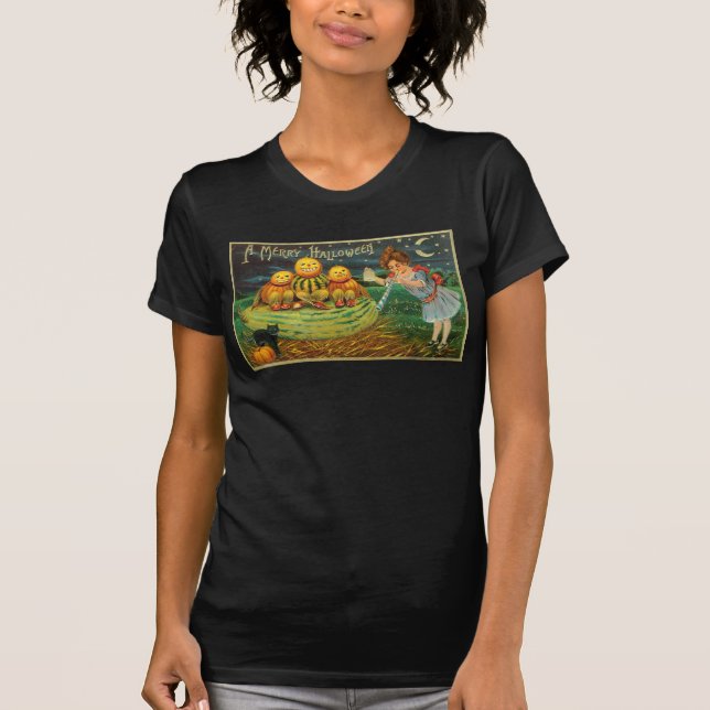 T-shirt La brasse de la jeune sorcière : Hommes Citrouille (Devant)