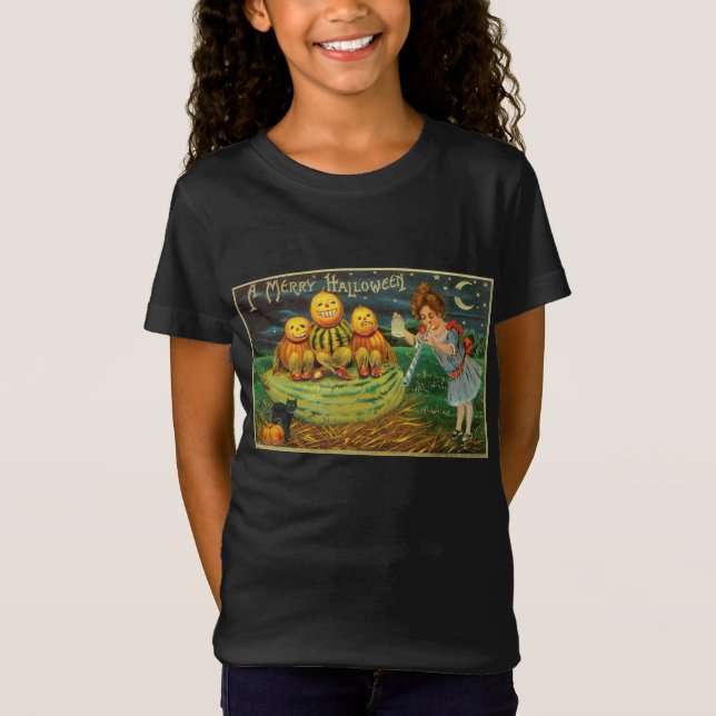 T-Shirt La brasse de la jeune sorcière : Hommes Citrouille (Devant)
