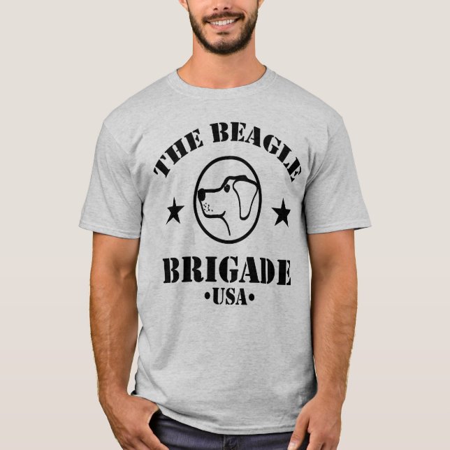 T-shirt La brigade de beagle (Devant)