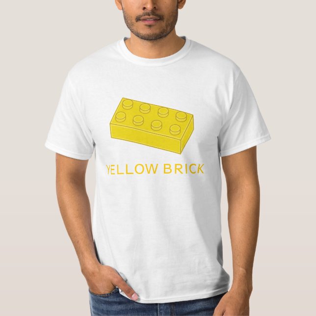 T-shirt La brique jaune customisent par mon Minifig (Devant)