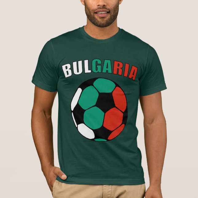 T-shirt La Bulgarie Footy (foncé) (Devant)