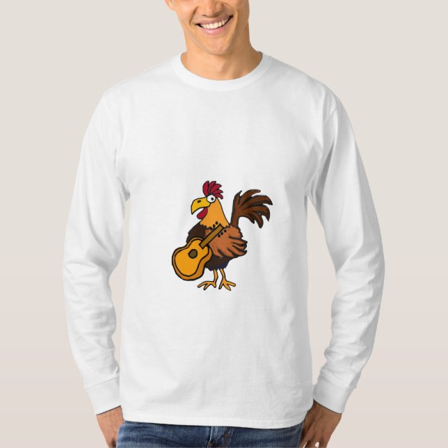 T-shirt La BV chemise de coq et de guitare (Devant)