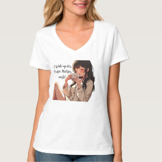 T-shirt La caféine au-dessus de la carrière : Le mantra du