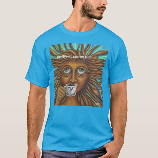 T-shirt La caféine nationale... Jour du café (Devant)