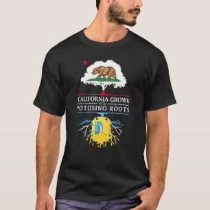 T-shirt La Californie A Grandi Avec Des Racines De Potosin