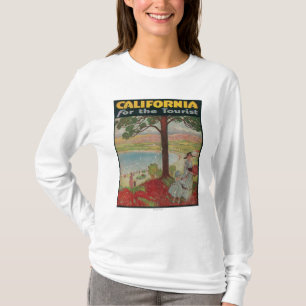 T-shirt La Californie pour l'affiche de touristes