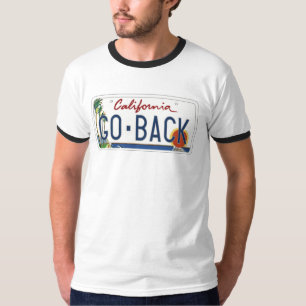 T-shirt La Californie RETOURNENT pièce en t de plaque