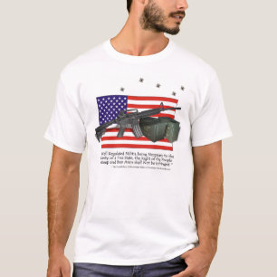 T-shirt La carabine M4, soutiennent notre 2ème amendement