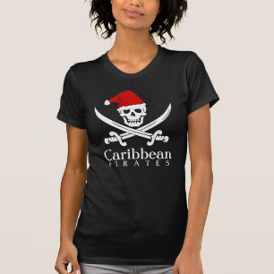 T-shirt La Caraïbe pirate la chemise d'aviron de Noël po