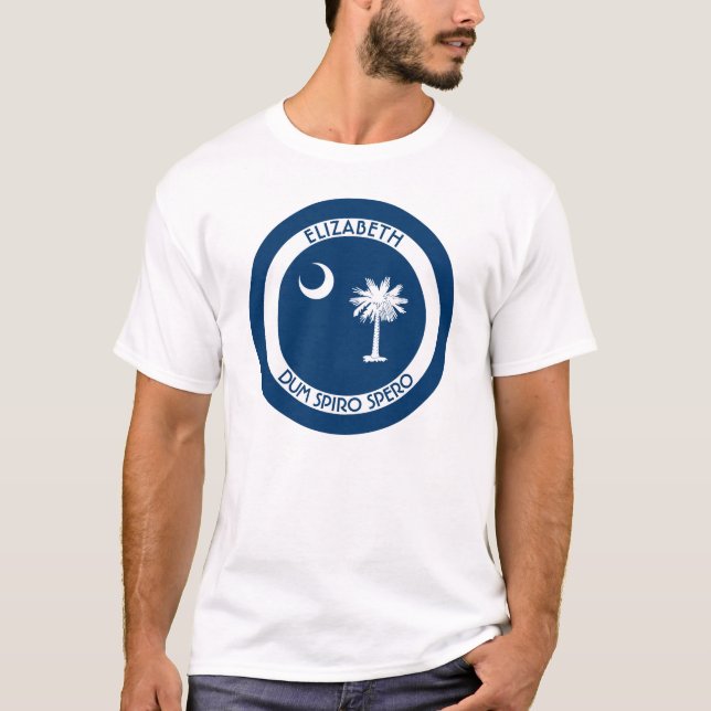 T-shirt La Caroline du Sud le drapeau personnel d'état de (Devant)