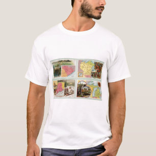T-shirt La Caroline du Sud, le Wisconsin, Maine, Michigan