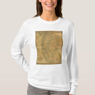 T-shirt La carte de Bancroft des états Pacifiques