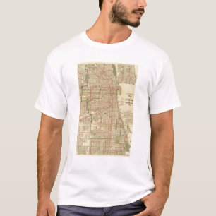 T-shirt La carte de Blanchard de Chicago