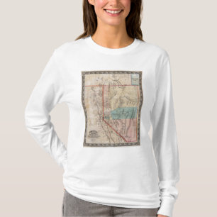 T-shirt La carte de DeGroot du territoire du Nevada