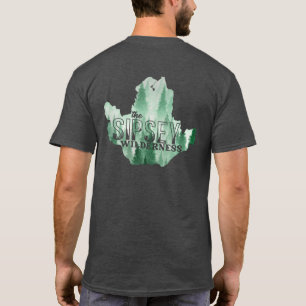 T-shirt La carte de l'aquarelle de Sipsey Wilderness Tee