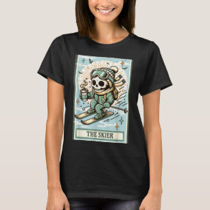 T-shirt La carte de squelette de skieur cadeau de ski sais