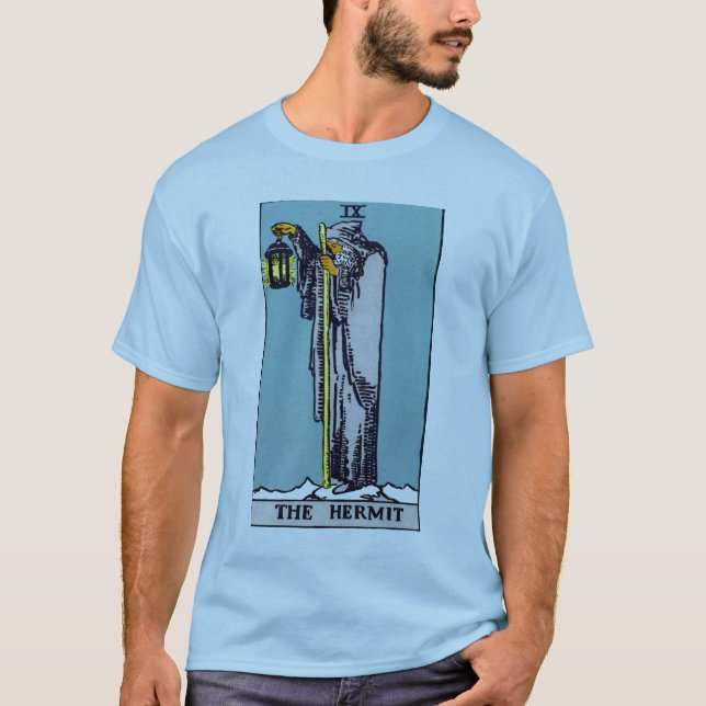 T-shirt La carte de tarot d'ermite (Devant)