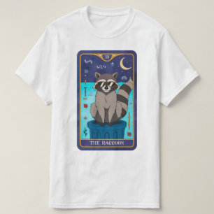 T-shirt la carte tarot du raton laveur, esprit positif, re