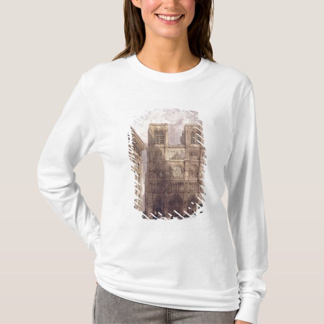 T-shirt La cathédrale de Notre Dame, Paris, 1836 (Devant)