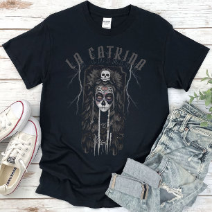 T-shirt La Catrina du jour des Dead Los Muertos gothique