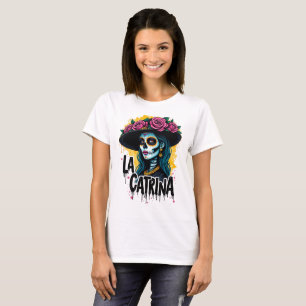 T-shirt La Catrina : Reine de l'art urbain mort.