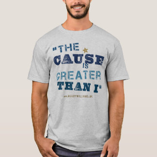 T-shirt La cause est plus grande que moi (en détresse)