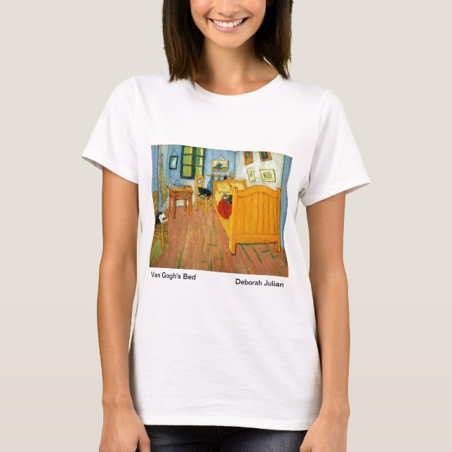 T-shirt La chambre à coucher de Van Gogh (chats d'artistes (Devant)