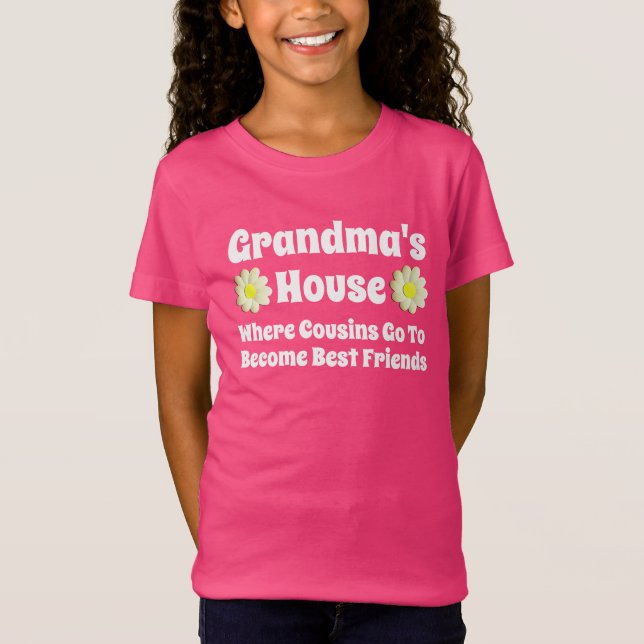 T-Shirt La "Chambre de la grand-maman. Là où les cousins (Devant)
