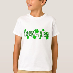 T-shirt La chance aux Shamrocks verts irlandais