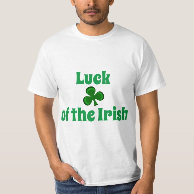 T-shirt La chance de l'Irlandais et du Shamrock (Devant)